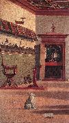 CARPACCIO, Vittore Vision of St Augustin (detail) fdg oil painting artist